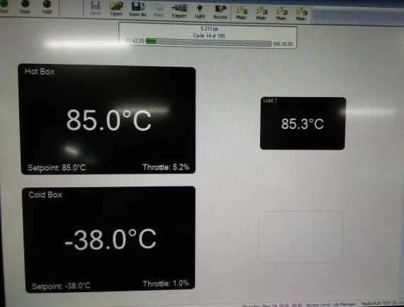 图4 温冲试验控制界面图