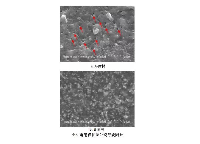 电阻保护层外观形貌图片